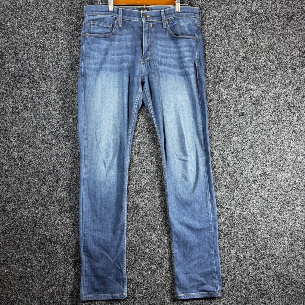 PAIGE Federal Slim Straight Leg Jeans Mens 30 Medium Blue Wash Made in USA